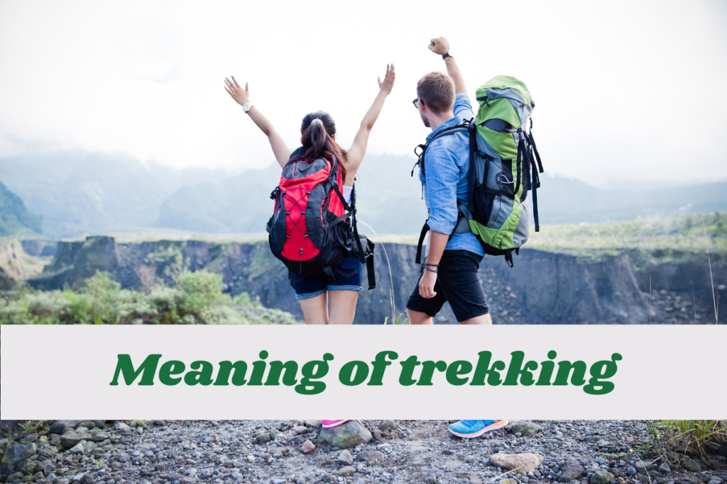 What is the meaning of trekking (1)